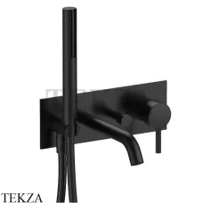 Fantini Nostromo Смеситель для ванны с изливом 20, внешняя часть, 5013E321B, черный матовый