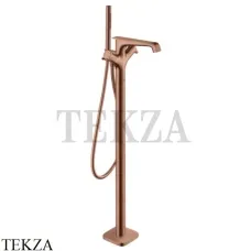 Axor Citterio E Смеситель для ванны напольный, внешняя часть 36416310, Brushed Red Gold