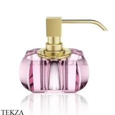Decor Walther Kristall SSP Дозатор для мыла настольный 0933461, розовый-золото матовый