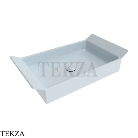 Flaminia BOX 60 раковина накладная BX60AAP, голубой Azzurro Polvere глянец