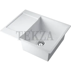 Omoikiri Daisen 65T Кухонная мойка Artgranit прямоугольная с крылом 65T-WH 4993514 белый