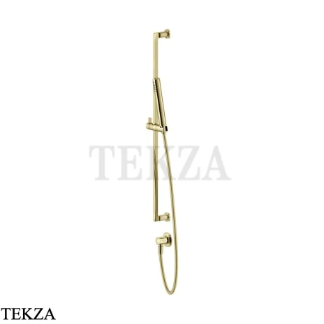 Gessi INCISO SHOWER Душевой гарнитур-штанга с выводом воды 58142-710, Brass PVD