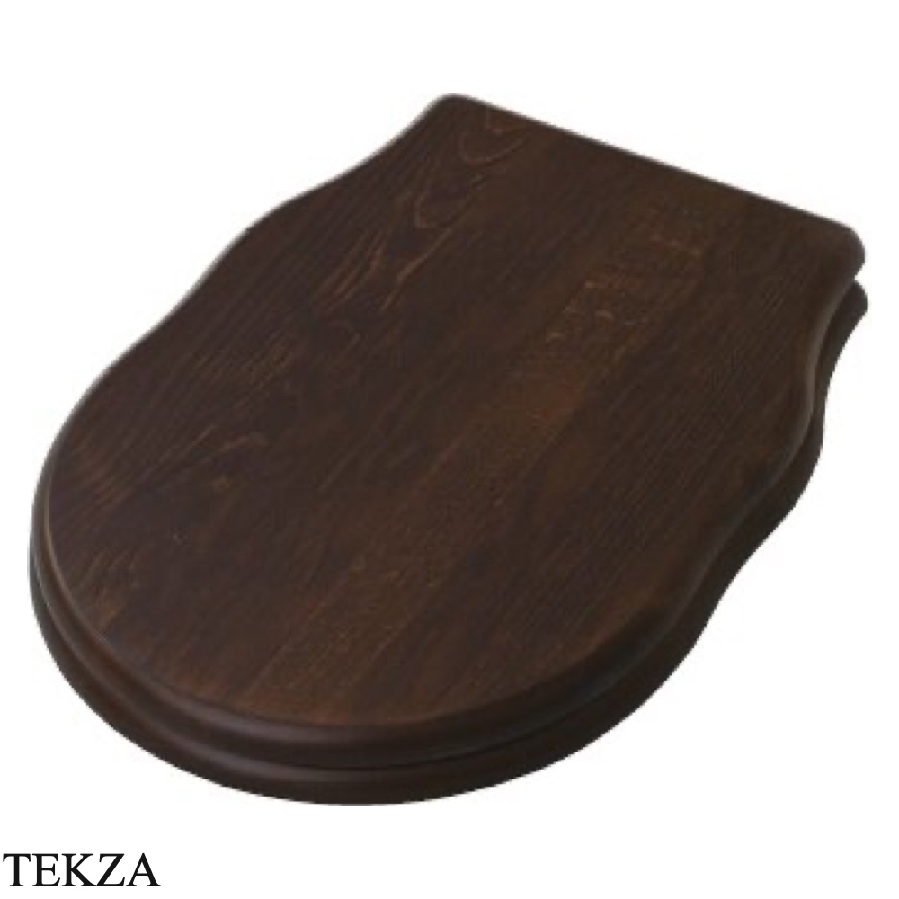 ArtCeram Hermitage сиденье из массива ореха с крышкой soft-close и Easy take off HEA004 71, массив ореха, шарниры хром глянец