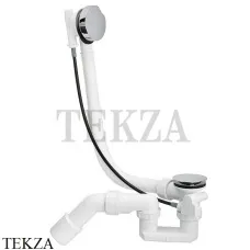 Viega Simplex Слив-перелив для ванны с центральным сливом 595678, крышка ABS хром