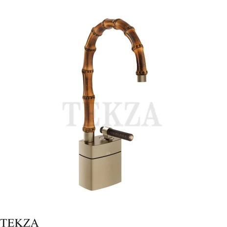 Gessi Jacqueline Смеситель для раковины низкий, без донного клапана 77227-149, нерж. сталь Brush / никель Brushed