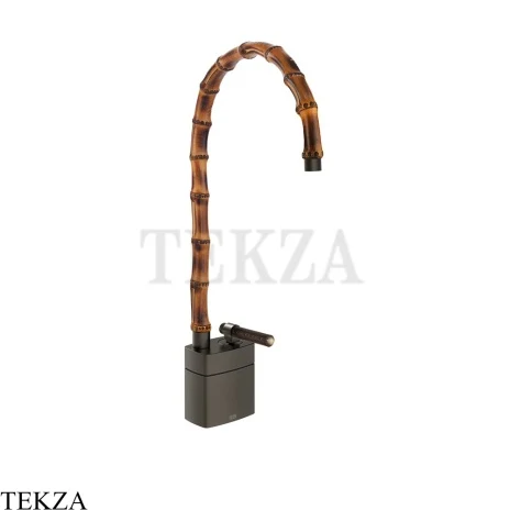 Gessi Jacqueline Смеситель для раковины высокий, без донного клапана 77233-707, black хром Brush