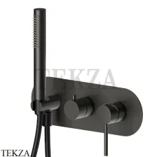 Newform XT Смеситель для душа 2 потока, с гарнитуром, внешняя часть 4269E.M0.077, Carbon satin