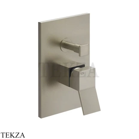 Gessi RETTANGOLO K Смеситель для душа 2 потока, внешняя часть 53079-149, Finox Brushed Nickel