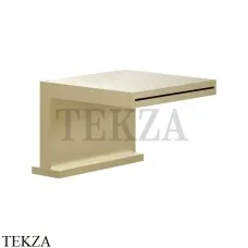 Gessi CASCATA Каскадный излив на борт ванны или подиум 20191-727, Brushed Brass