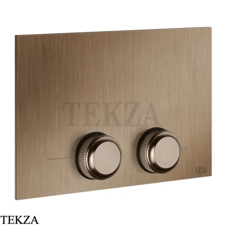 Gessi VENTI20 Клавиша смыва для инсталляции Tece 54657-708, Copper Brushed PVD