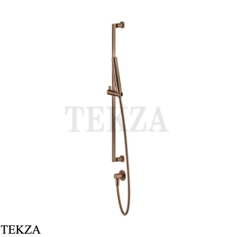 Gessi INCISO SHOWER Душевой гарнитур-штанга с выводом воды 58142-708, Copper Brushed PVD