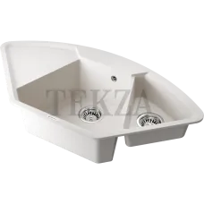 Omoikiri Yonaka 98-C Кухонная мойка Artgranit угловая 4993712 пастила