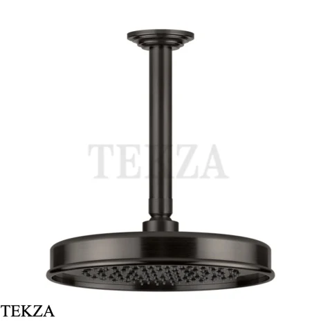 Gessi VENTI20 Верхний душ 200 с потолочным креплением 65152-707, Black Metal Brushed PVD