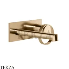 Gessi ANELLO Смеситель для раковины на планке, внешняя часть 63388-735, Warm Bronze PVD