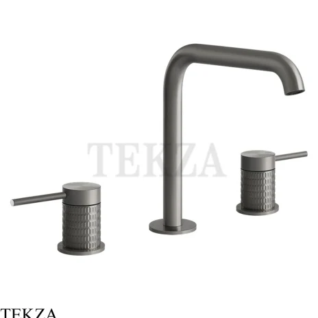 Gessi 316 MECCANICA Смеситель для раковины, без сливного гарнитура 54212-239, Steel Brushed