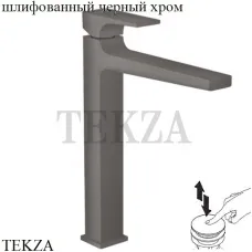 Hansgrohe Metropol Смеситель для раковины 260, с донным клапаном Push-Open 32512340, черный хром brushed