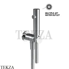 Gessi Total look Гигиенический душ с выводом воды и держателем 45123-031, хром глянец