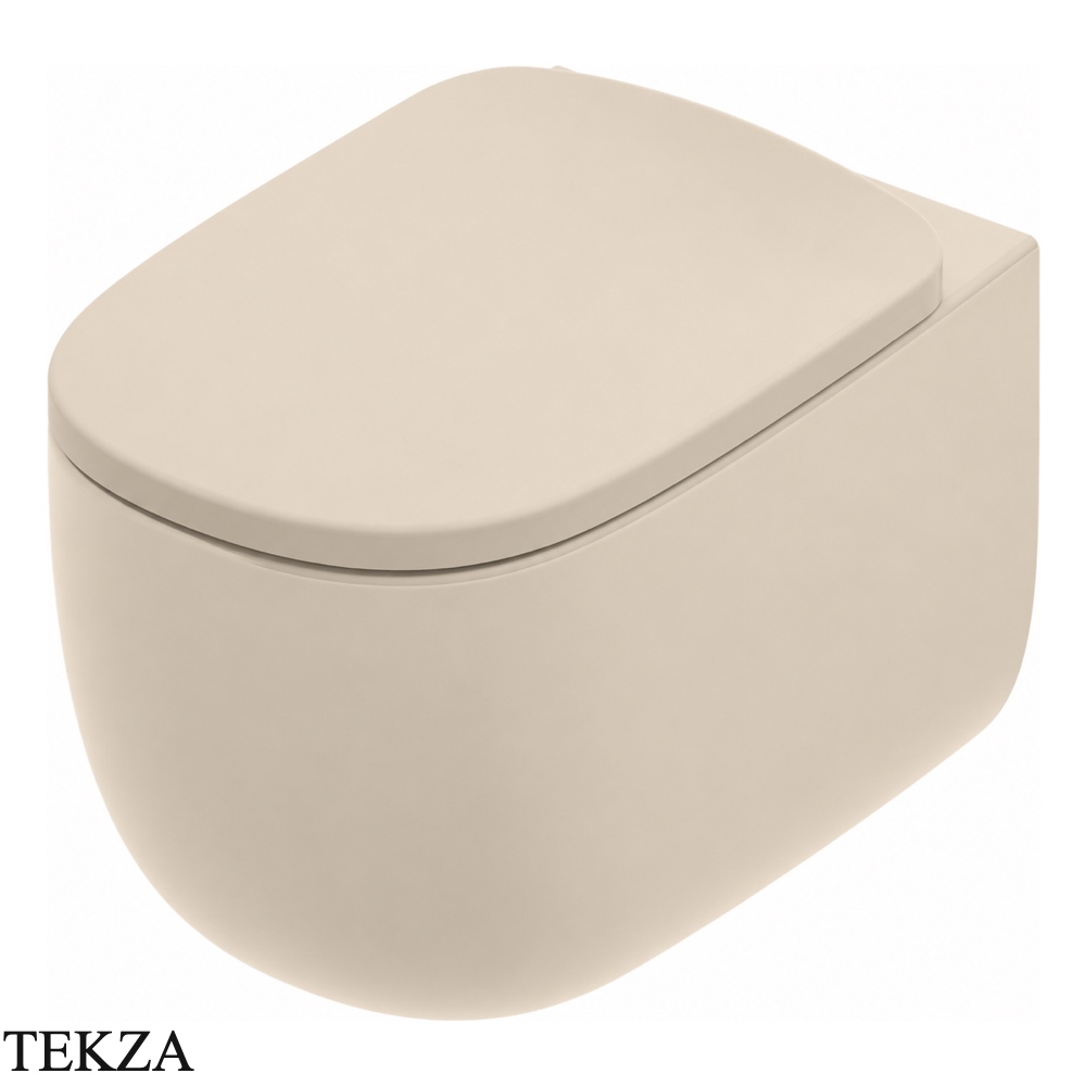 ArtCeram Seta унитаз подвесной чаша без ободка The.Reel SEV001 59 00, Sand матовый