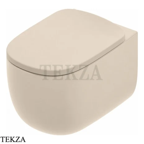 ArtCeram Seta унитаз подвесной чаша без ободка The.Reel SEV001 59 00, Sand матовый