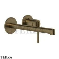 Gessi INGRANAGGIO Смеситель для раковины длинный излив, внешняя часть 63583-713, Antique Brass