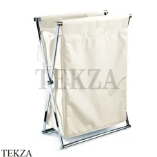 Decor Walther Cross WB Корзина для белья напольная 0507755, хром глянец-белый