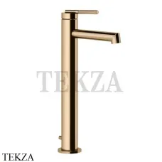 Gessi INGRANAGGIO Смеситель для раковины высокий, с донным клапаном 63503-735, Warm Bronze PVD