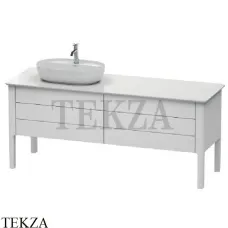 Duravit LUV Тумба напольная под раковину LU9568L3636, 4 выдвижных ящика, белый матовый