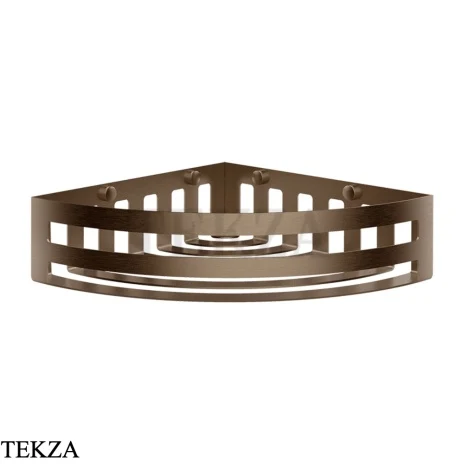 Gessi RILIEVO Полка-решетка угловая в душевую зону 59561-761, Coffee Bronze Br. PVD