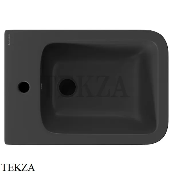 Aqueduto MACIO Биде подвесное, 1 отверстие под смеситель MAC0340 Черный матовый