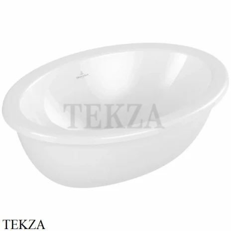 Villeroy & Boch Loop&Friends Раковина встраиваемая сверху с переливом 4A540001, белый глянец