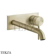 Gessi 316 FLESSA Смеситель для раковины, внешняя часть, 17-20 см 54090-727, Brushed Brass