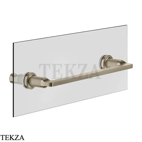 Gessi INCISO accessories Полотенцедержатель для крепления на стекло, 30 см 58613-149, Finox Brushed Nickel