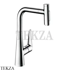 Hansgrohe Talis Select M51 Смеситель для кухни с вытяжным душем, 2jet, sBox 73867000, хром глянец