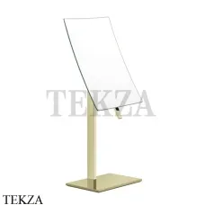 Gessi Rettangolo Зеркало косметическое поворотное х2, без подсветки 20988-710, Brass PVD Gessi Rettangolo Зеркало косметическое поворотное х2, без подсветки 20988-710, Brass PVD