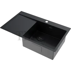 Omoikiri Akisame 86-R Side Кухонная мойка нерж. сталь прямоугольная 4997044 графит Omoikiri Akisame 86-R Side Кухонная мойка нерж. сталь прямоугольная 4997044 графит