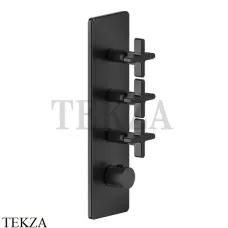 Gessi INCISO WELLNESS Термостат 3 выхода, внешняя часть 58226-299, Black XL