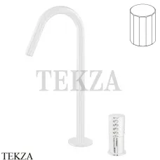 FIMA Carlo Frattini Spillo TECH V Смеситель для раковины, с донным клапаном F3271TNCVBS, белый матовый