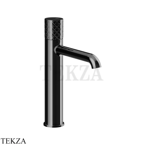 Gessi Habito INTRECCIO Смеситель для раковины средний, без донного клапана 70106-706, Black Metal PVD