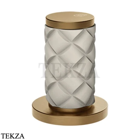 Gessi Pelle Tresse Смеситель-рычаг управления на столешницу 78200-448, Crème/ Deep Bronze Br. PVD