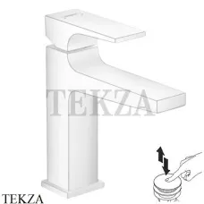 Hansgrohe Metropol Смеситель для раковины 110, с донным клапаном Push-Open 32507700, белый матовый