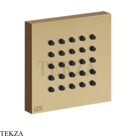 Gessi Rettangolo shower BODY JETS Боковая форсунка 32973-726, Warm Bronze Br. PVD