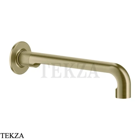 Gessi INCISO Излив для раковины настенный длинный 58101-727, Brushed Brass PVD