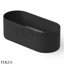 Dea Design Stripes Ванна отдельностоящая овальная 170x72 Solid Surface DD8804 1700 16, Black №16