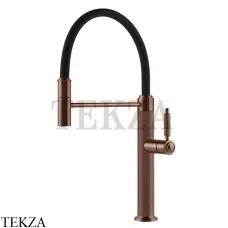 Gessi KITCHEN Venti20 Смеситель для кухни полупрофессиональный 60634-708, Copper Brushed