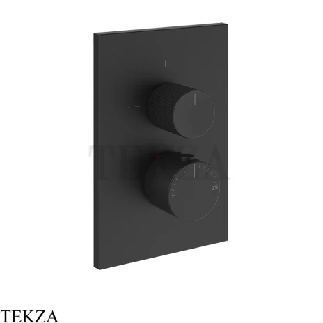 Gessi Habito RIGATO Термостат для душа, 3 потока, внешняя часть 73537-299, Matte Black