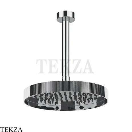 Gessi Incastri RIGATO Верхняя лейка D25 с потолочным кронштейном под размер 63753-031, хром глянец