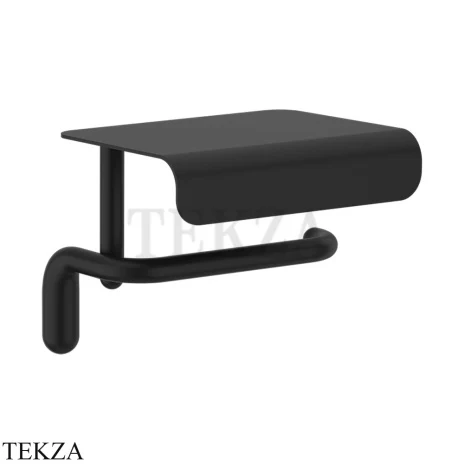 Gessi Goccia Бумагодержатель с крышкой-полкой 38049-299, Matte Black