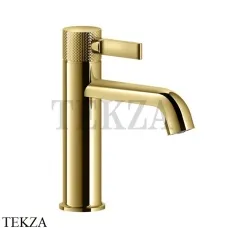 Gessi INCISO Смеситель для раковины низкий, с донным клапаном 58001-246, Gold PVD