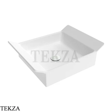 Flaminia BOX 40 раковина накладная 52,5×40×15 см, белый Latte матовый