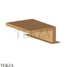 Newform Cascate Излив на борт ванны каскадный 208.31.023, Brushed bronze
